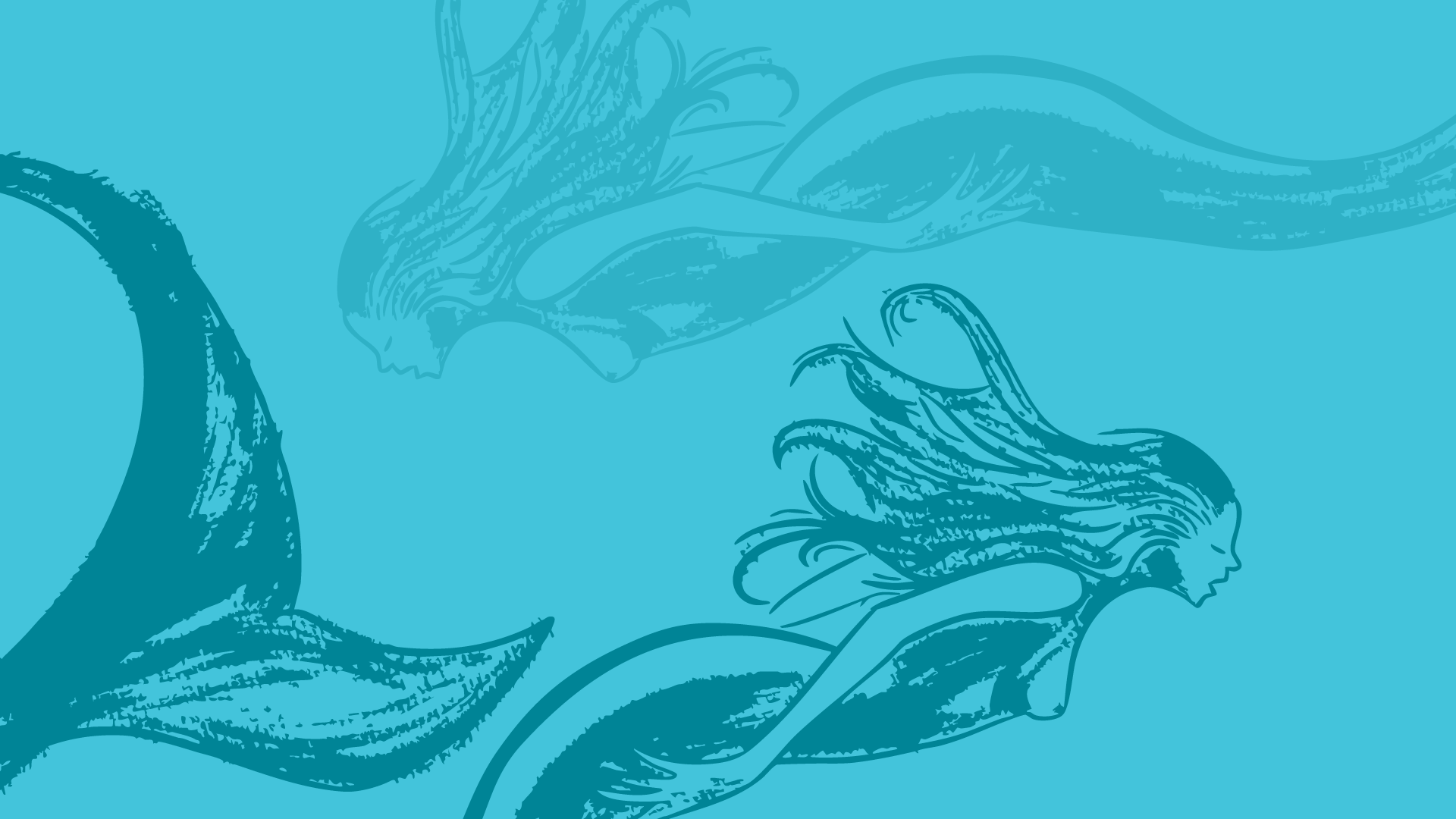 mermaids swimming